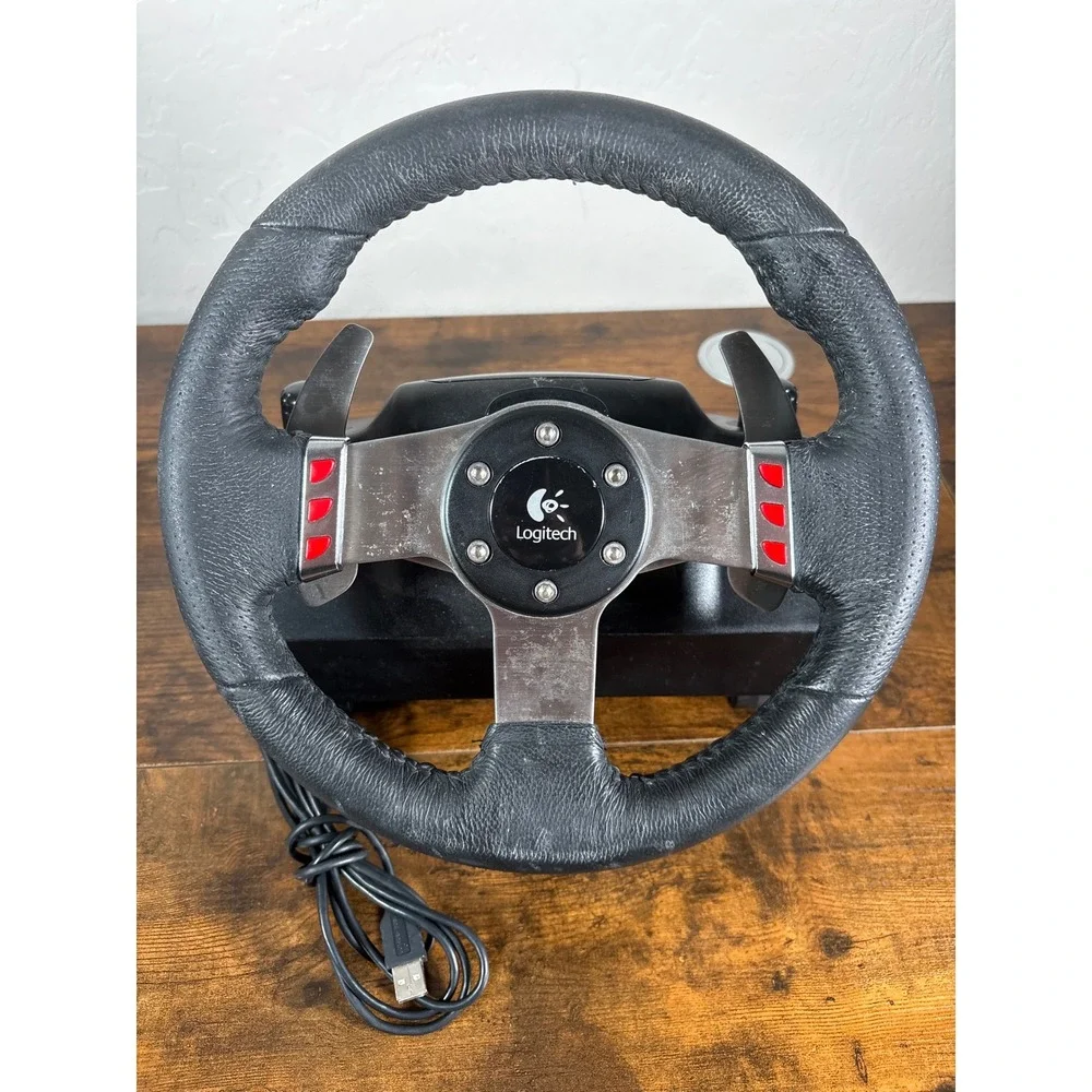 Logitech G27 Racing Wheel and Pedals Set W-U0001 Sim Racing PC PS3 Black Silver